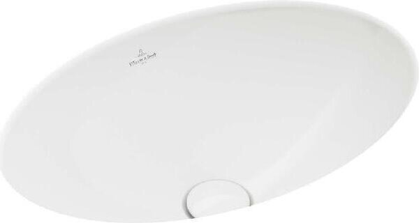 Villeroy & Boch Loop&Friends - Lavabo da incasso, 560x380 mm, senza sfioratore, CeramicPlus, bianco alpino 4A5501R1
