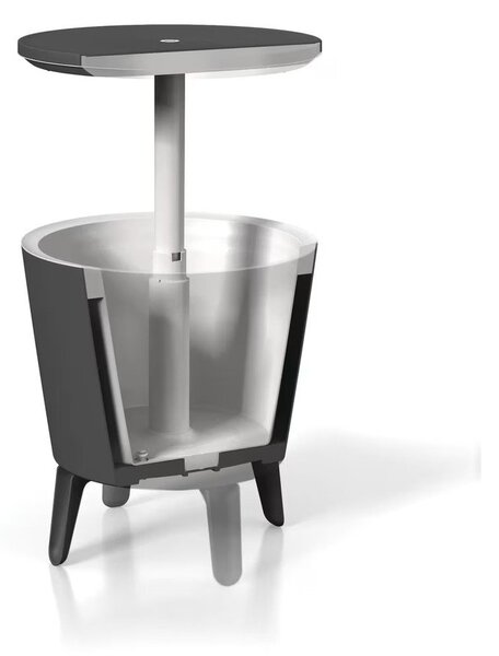 Tavolo da giardino rotondo in plastica con vaschetta per il ghiaccio ø 49,5 cm Cool - Keter