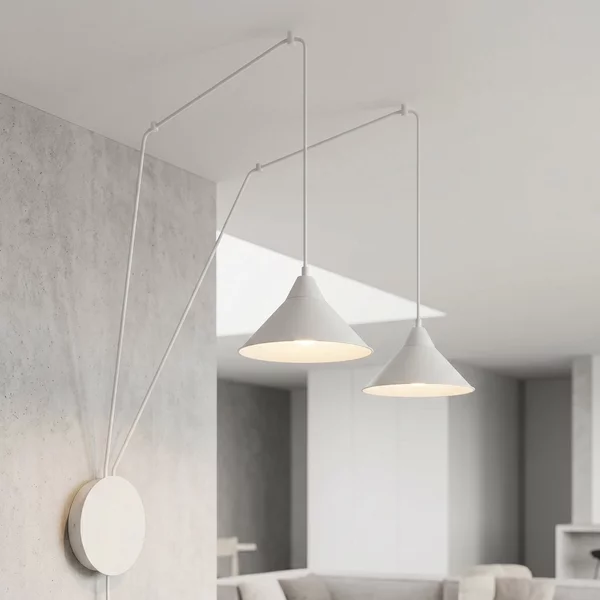 Piantana a Sospensione ABRAMO 2 WHITE o Black