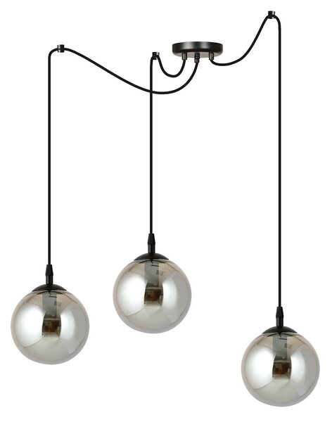 Lampadario a sospensione GIGI 3 BLACK GRAFIT