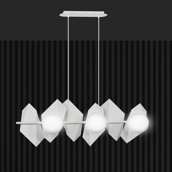 Lampadario a Sospensione DRIFTON 6 BLACK e WHITE Colore Nero