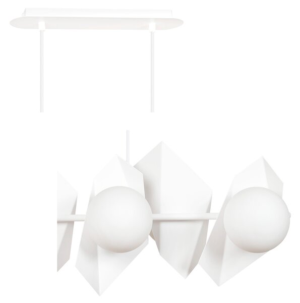 Lampadario a Sospensione DRIFTON 6 BLACK e WHITE Colore Nero