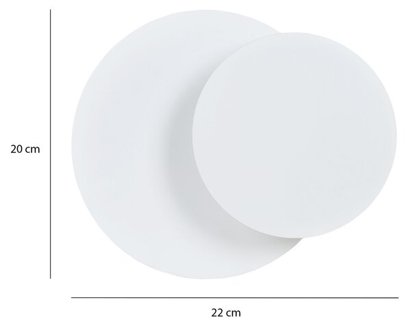 Applique da Parete Circle Bianca Luce Indiretta G9