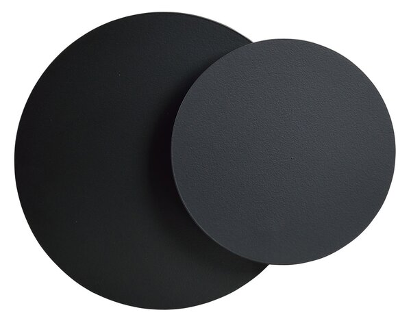 Applique da Parete Circle Nera Luce Indiretta Base G9