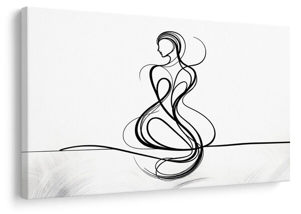 Quadro su tela – Linee eleganti di donna
