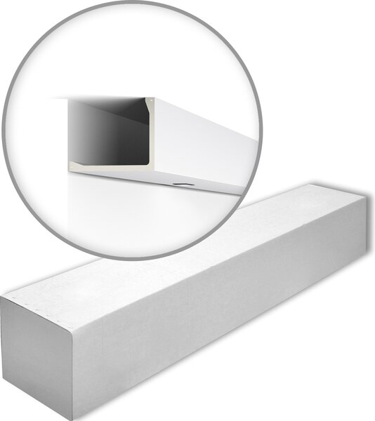 NMC L2-box ARSTYL Noel Marquet 1 cartone con 3 strisce decorative Striscia di copertura Striscia decorativa stile moderno colore bianco | 6 m