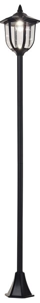 Outsunny Lampione da Esterni con 6 Luci Led e Pannelli Solari Impermeabile Accensione Automatica Durata 6-8 Ore Altezza 177cm|Aosom