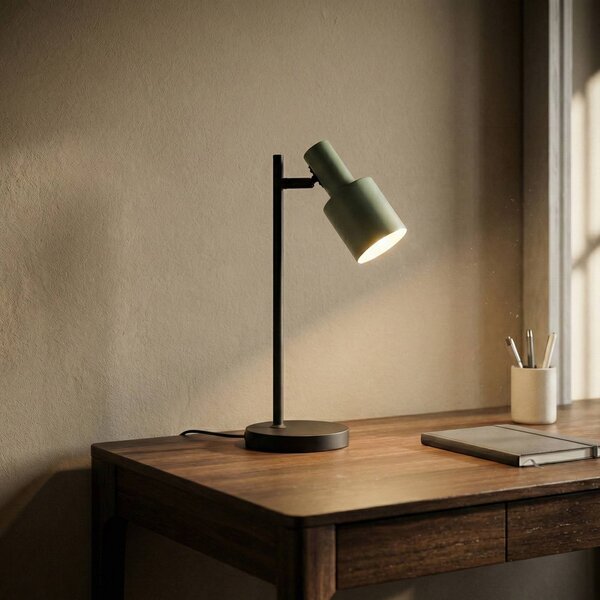 Lampada da tavolo Ovelia Lindby, Nero, Studio / Ufficio, Metallo, Moderno, Lampada da tavolo