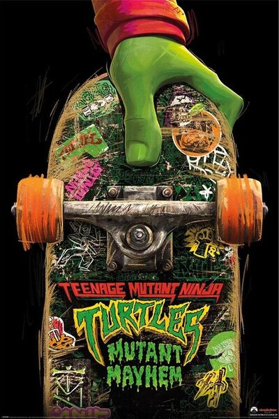 Posters, Stampe Teenage Mutant Ninja Turtles Mutant Mayhem - Skate Board