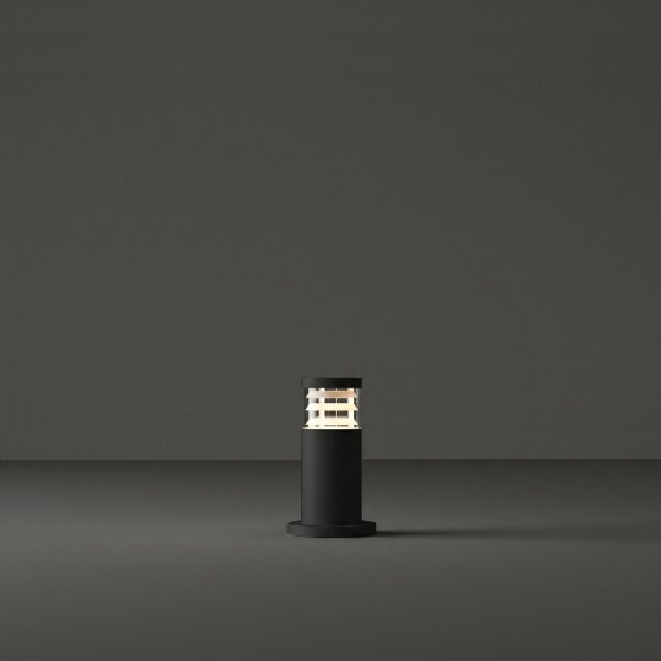 Ideal Lux - Lampada da esterno TRONCO 1xE27/42W/230V 25 cm IP65 nera