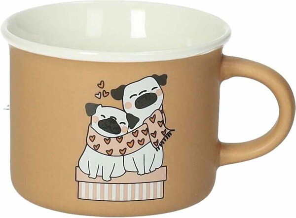 Set di 4 tazze in porcellana da 16 ml Cani e Gatti - Brandani