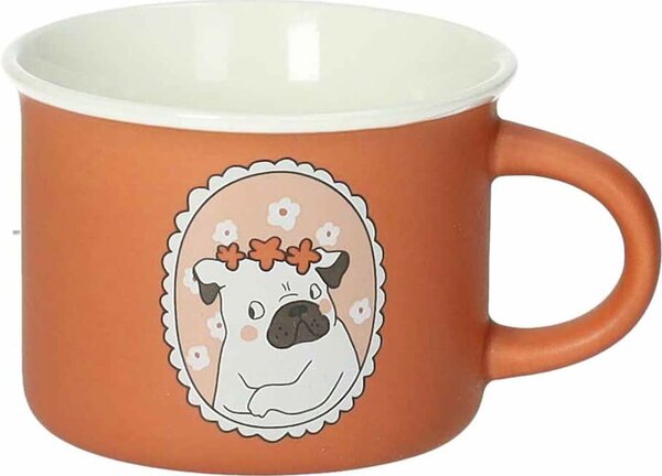 Set di 4 tazze in porcellana da 16 ml Cani e Gatti - Brandani
