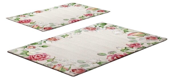 Set di tappetini per il bagno 2 pz 60x100 cm – Foutastic