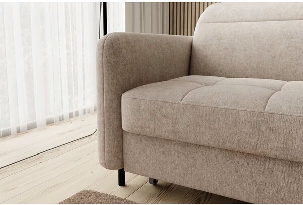 Divano angolare beige (con penisola a destra/con chaise lounge) Gomsi – ELTAP