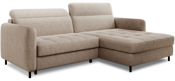 Divano angolare beige (con penisola a destra/con chaise lounge) Gomsi – ELTAP