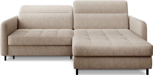 Divano angolare beige (con penisola a destra/con chaise lounge) Gomsi – ELTAP