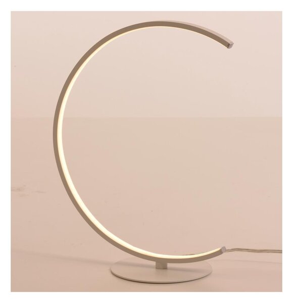ANELLI LAMPADA DA TAVOLO MODERNA H36 IN METALLO BIANCO LED 9W LUCE 3000K DI ILLUMINANDO
