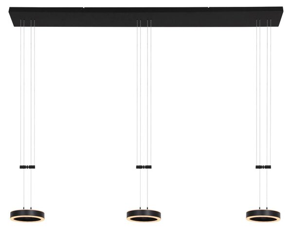Lampada a sospensione - nero - Piola - plastica metallo - lampada di design - LED - 3501ZW - Steinhauer