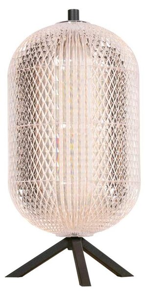 Lampada da tavolo - argento nero - Geripu - plastica metallo - Ø 15cm - LED - 3841ZW - Mexlite