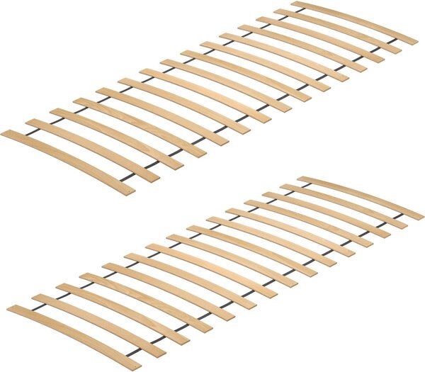 Doppio set di doghe rigide curve per letti 90x200 in solida Betulla 70.35-09-2-DP