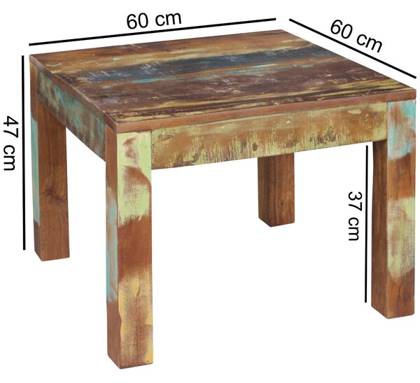 Couchtisch KALKUTTA 60 x 47 x 60 cm | Massivholz