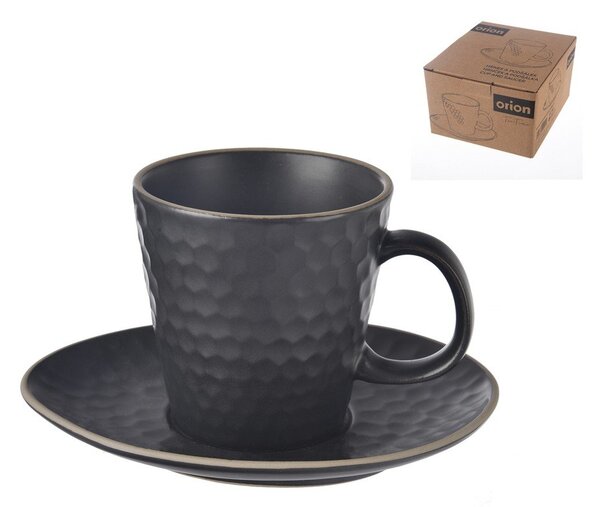 Tazzina per cappuccino nera in ceramica 250 ml Tea Time – Orion