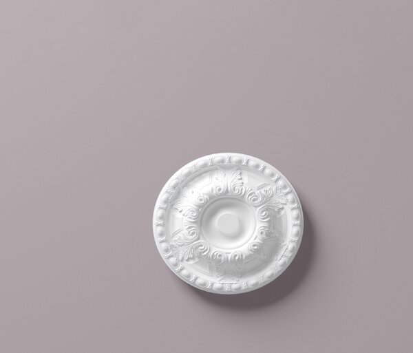 Rosone da soffitto NMC R8 ARSTYL Noel Marquet Elemento decorativo classico colore bianco diametro 49,5 cm