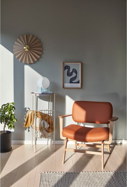 Poltrona in similpelle arancione Haze - Hübsch