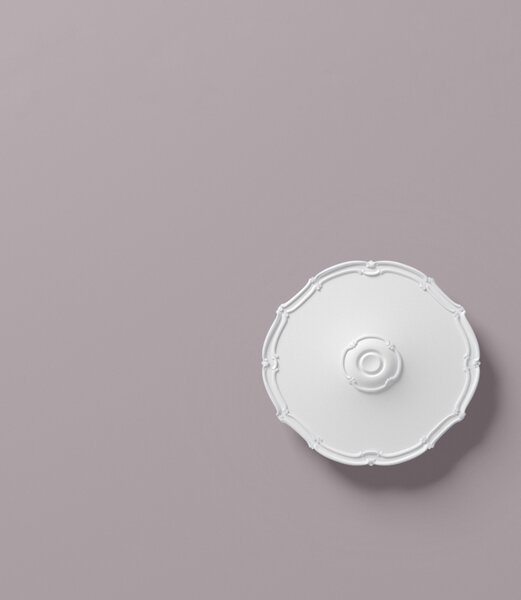 Rosone da soffitto NMC R16 ARSTYL Noel Marquet Elemento decorativo classico colore bianco diametro 48 cm