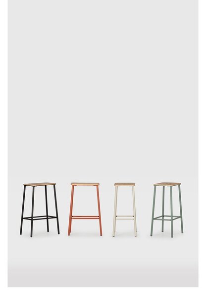Set di sedie da bar nera 2 pz (altezza della seduta 65 cm) Abba – Marckeric