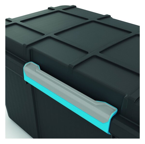Scatola con coperchio nera in plastica 73,5x44,5x46 cm Scuba Box – KIS