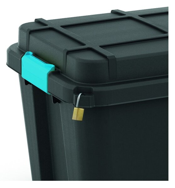 Scatola con coperchio nera in plastica 73,5x44,5x46 cm Scuba Box – KIS