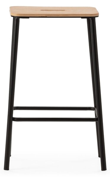 Set di sedie da bar nera 2 pz (altezza della seduta 65 cm) Abba – Marckeric