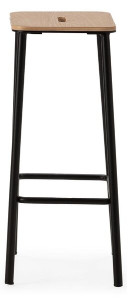 Set di sedie da bar nera 2 pz (altezza della seduta 65 cm) Abba – Marckeric