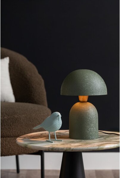 Lampada da tavolo verde con paralume in metallo (altezza 30 cm) Boaz - Leitmotiv