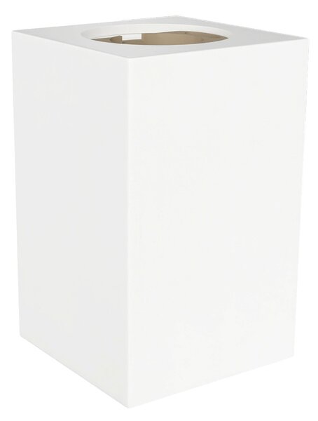 Plafoniera Quadrata 70x70mm h110mm GU10 in Gesso Pitturabile
