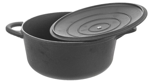 Pentola in ghisa con coperchio incluso adatta all'induzione 4 l LITINA – Orion