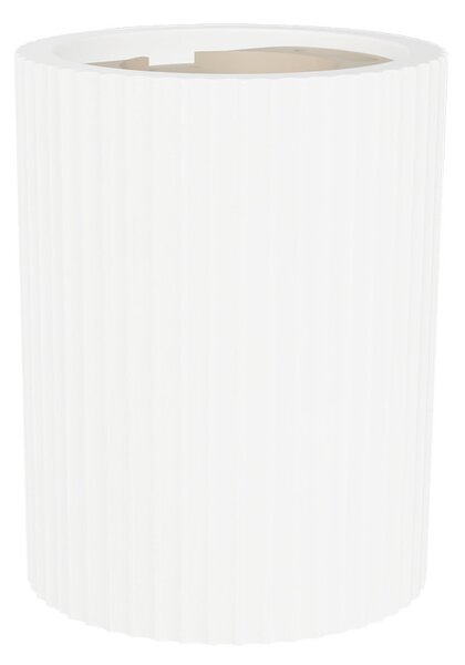 Plafoniera Cilindrica Ø70x90mm GU10 in Gesso Rigato Pitturabile