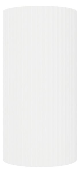 Plafoniera Cilindrica Ø70x140mm GU10 in Gesso Rigato Pitturabile