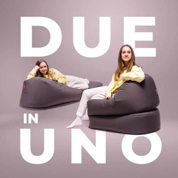Solaya pouf sacco reversibile in chaise longue