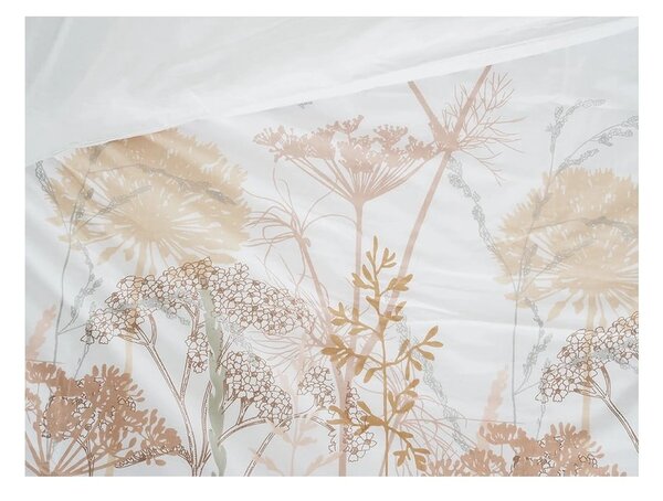 Set copripiumino e federa bianco/color terracotta in crêpe per letto singolo 140x200 cm Caraway – B.E.S