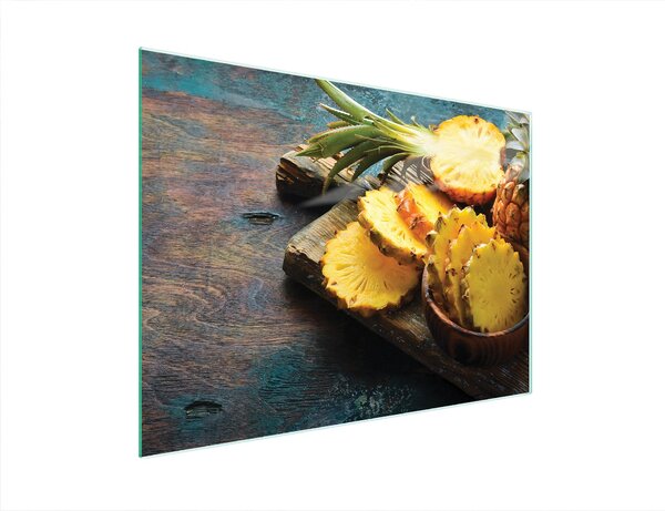 Tagliere in vetro 40x30 ananas
