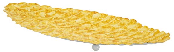 Svuotatasca Drop Yellow, forme organiche e finitura blu profondo Dimensioni 57x27x h 5 cm -0,6 kg, colore giallo