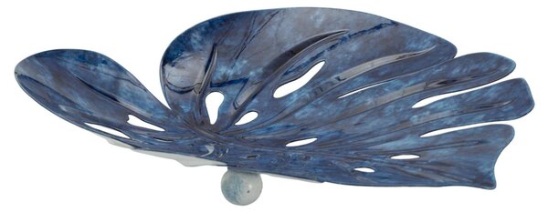 Svuotatasca Drop Blue, forme organiche e finitura blu profondo Dimensioni 27x23x h 5 cm -0,36 kg, colore blu profondo