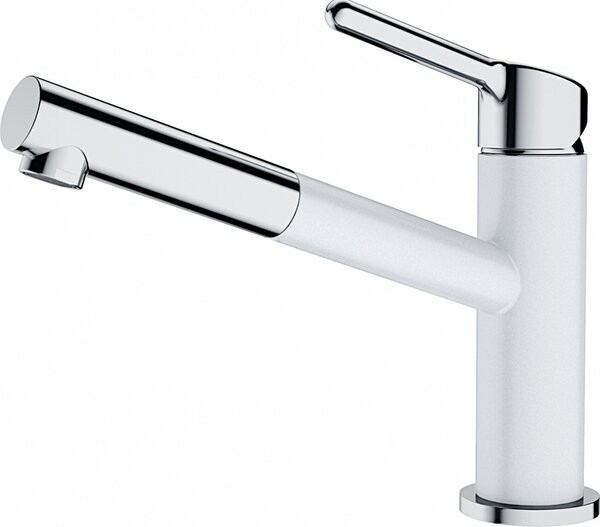 Miscelatore FRANKE ORBIT in CHROM-GLACIER con bocca estraibile / Miscelatore da cucina / Miscelatore monocomando