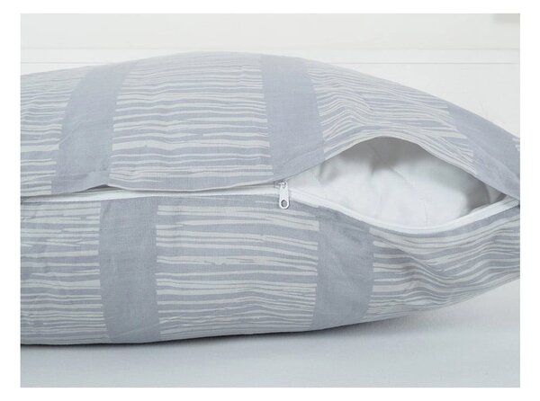 Set copripiumino e federa grigio in crêpe per letto singolo 140x200 cm Honey Comb – B.E.S