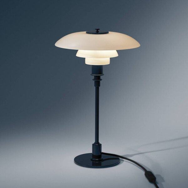 Louis Poulsen Lampada da tavolo PH 3/2, Blu, Soggiorno / Sala da pranzo, Ottone, Design, Lampada da tavolo