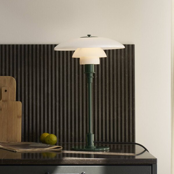 Louis Poulsen Lampada da tavolo PH 3/2, Verde, Soggiorno / Sala da pranzo, Ottone, Design, Lampada da tavolo