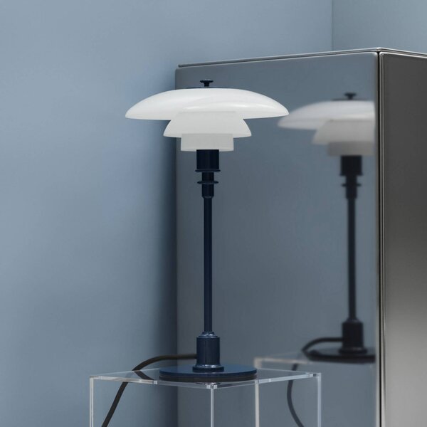Louis Poulsen Lampada da tavolo PH 2/1, Blu, Soggiorno / Sala da pranzo, Ottone, Design, Lampada da tavolo
