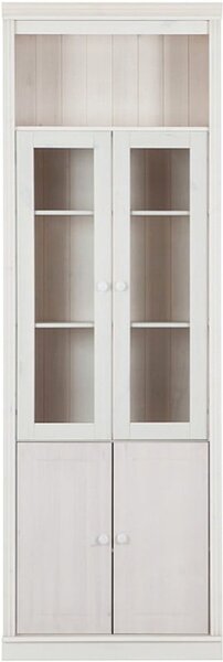 Vetrina in legno di pino bianco 74x223 cm Anita - Støraa